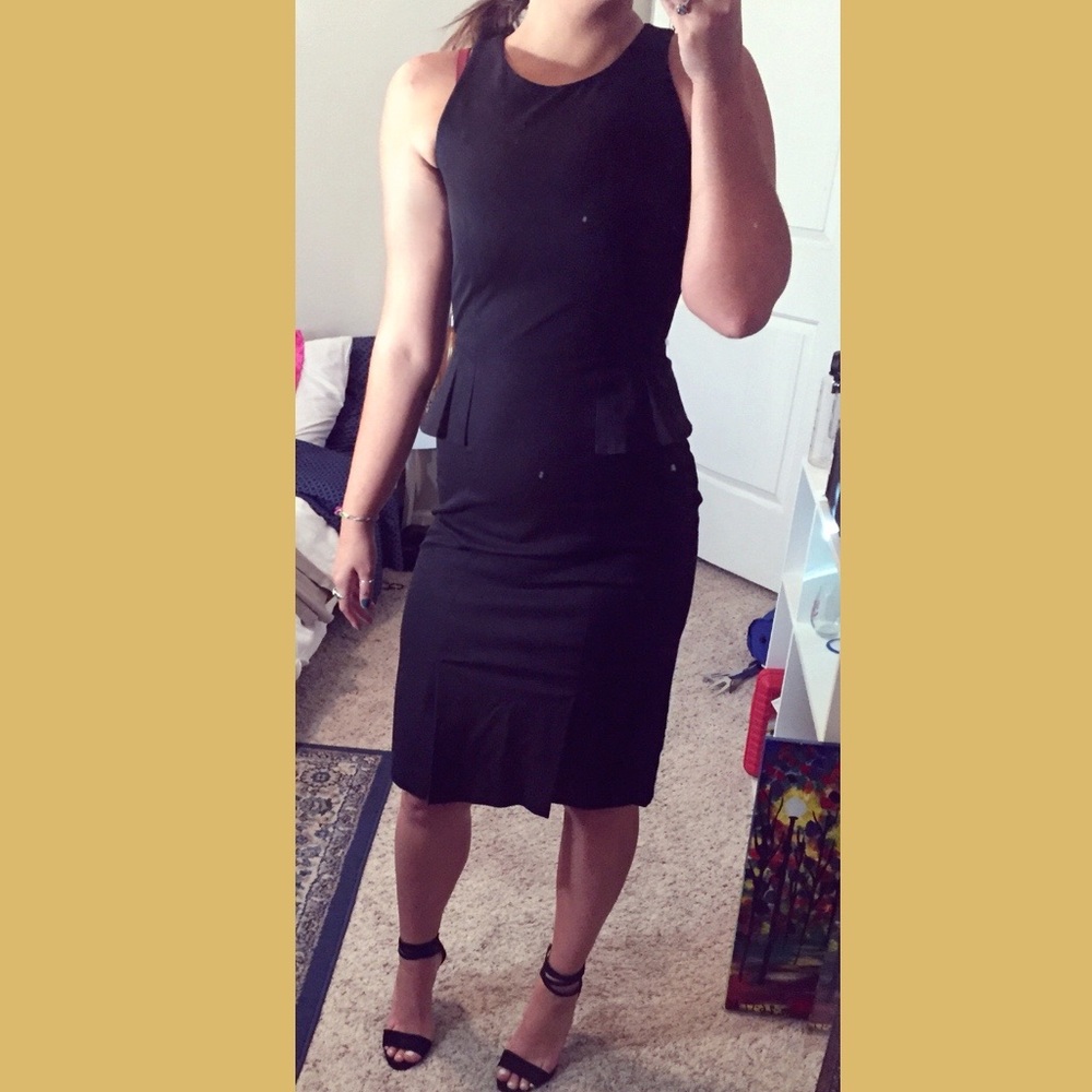 Banana Republic Bi-Stretch Peplum Sheath Dress